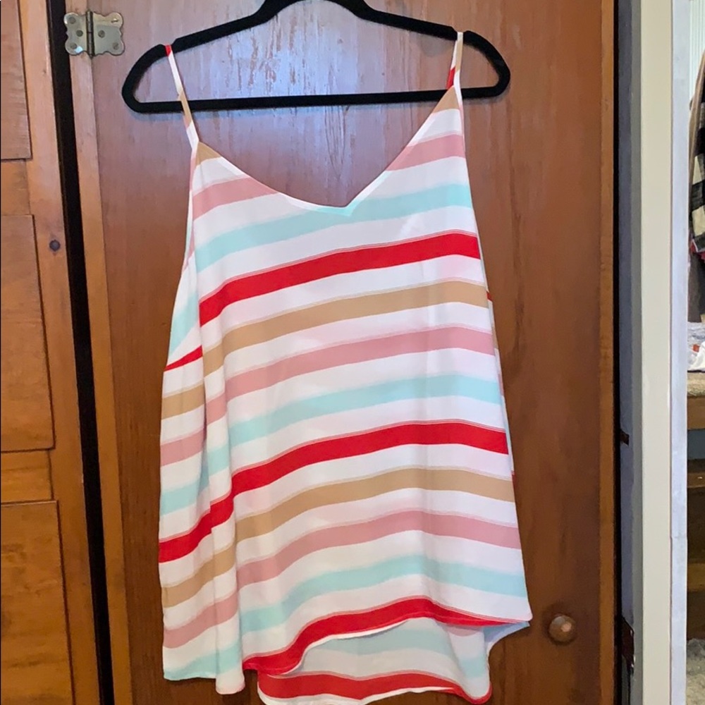 Multi Color Spaghetti Strap Tank